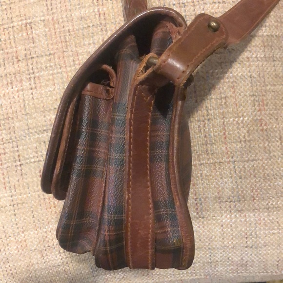 KRALPH LAUREN Tartan Plaid Multi Pocket Saddle Messenger Camp School Bag - Picture 11 of 17